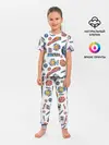 Детская пижама с брюками / Бейблэйд паттерн