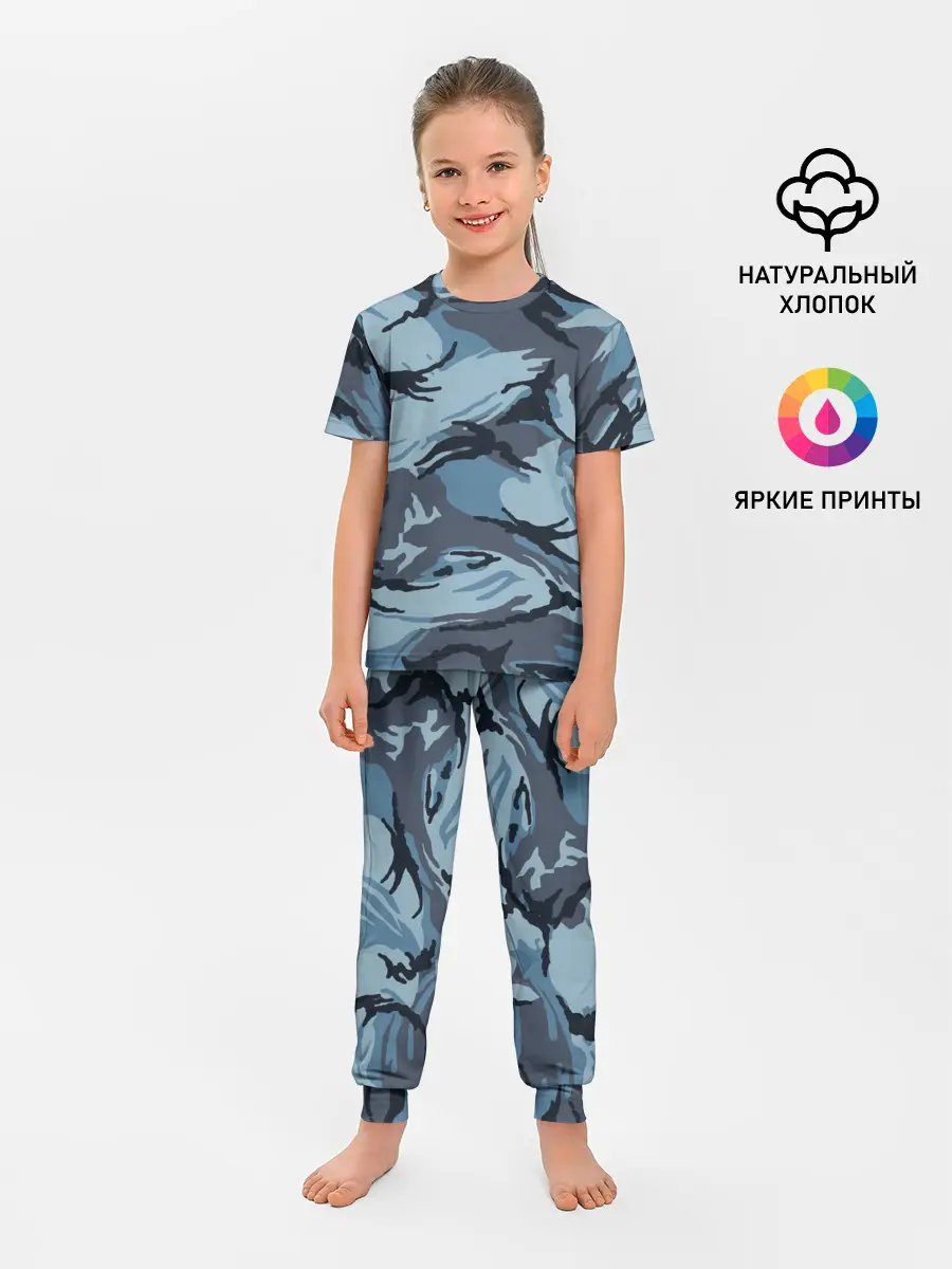 Детская пижама с брюками / Камуфляж Полиции