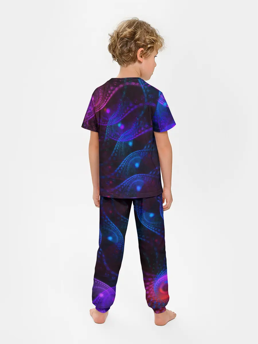 Детская пижама с брюками / NEON FRACTAL