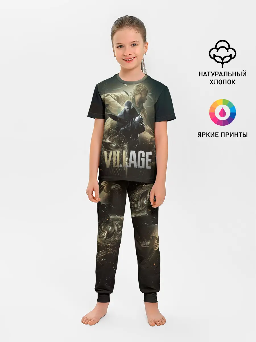 Детская пижама с брюками / Итан,Крис и деревня RE8