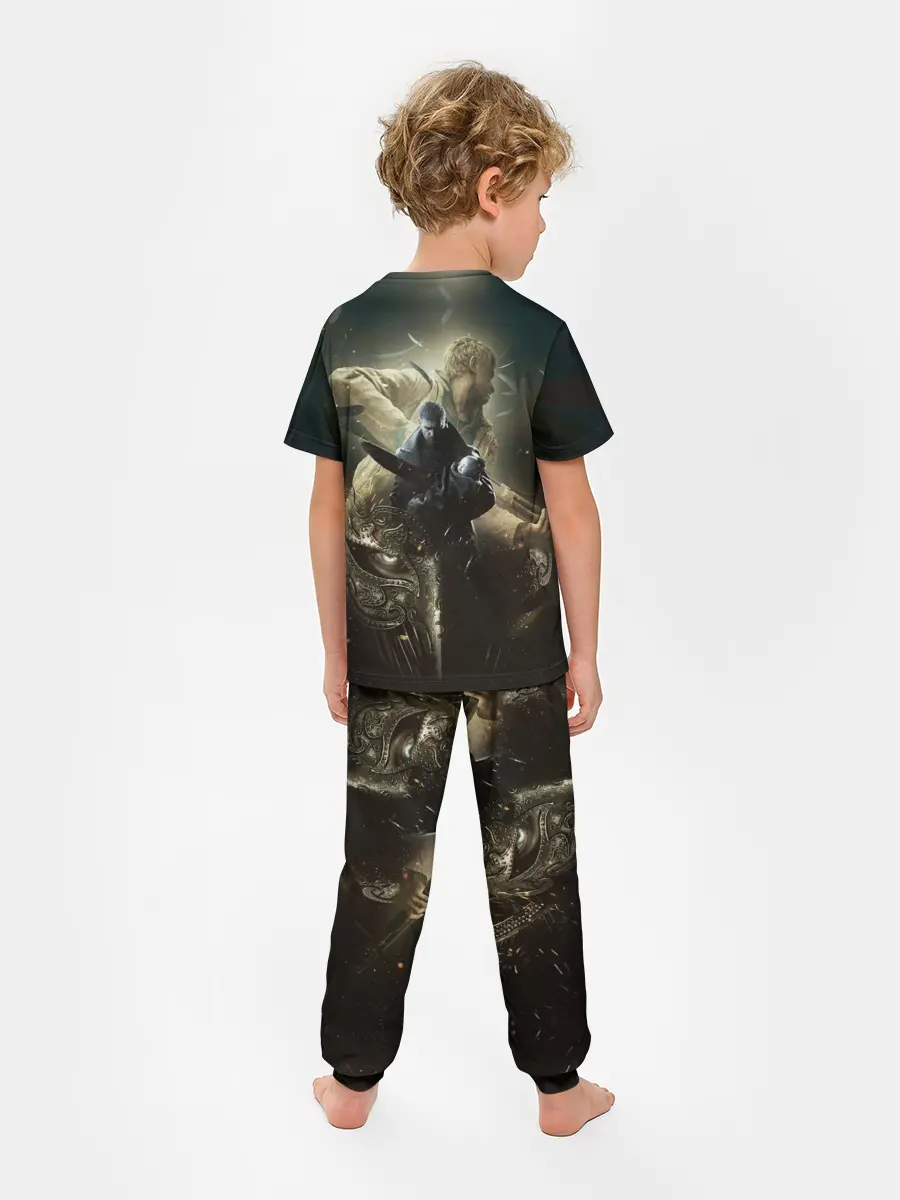 Детская пижама с брюками / Итан,Крис и деревня RE8