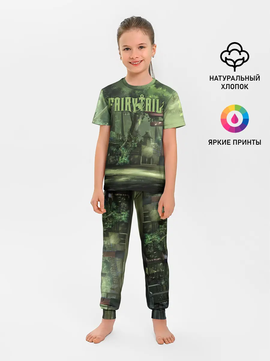 Детская пижама с брюками / Фейри Тейл лес