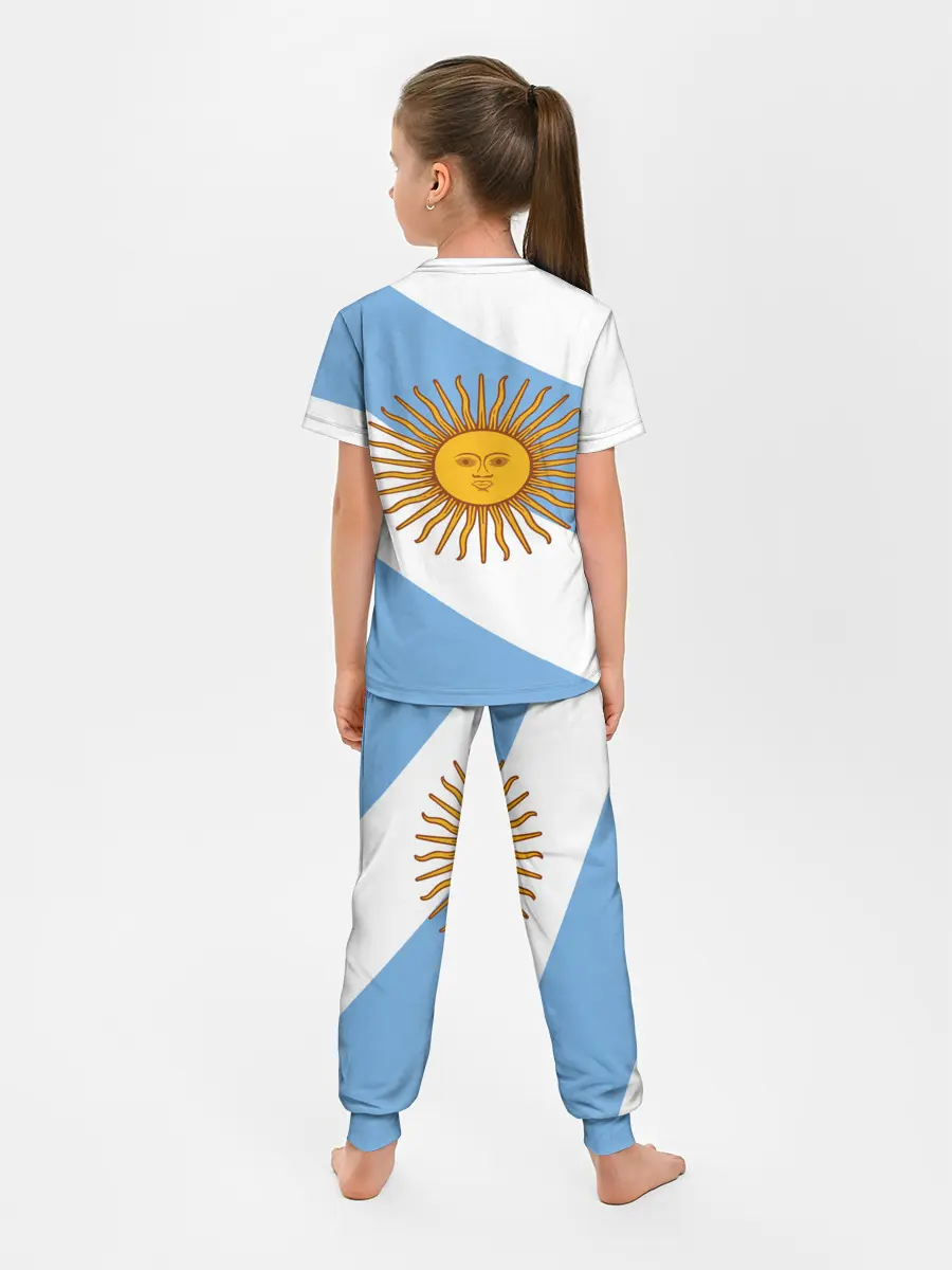Детская пижама с брюками / Сборная Аргентины + спина