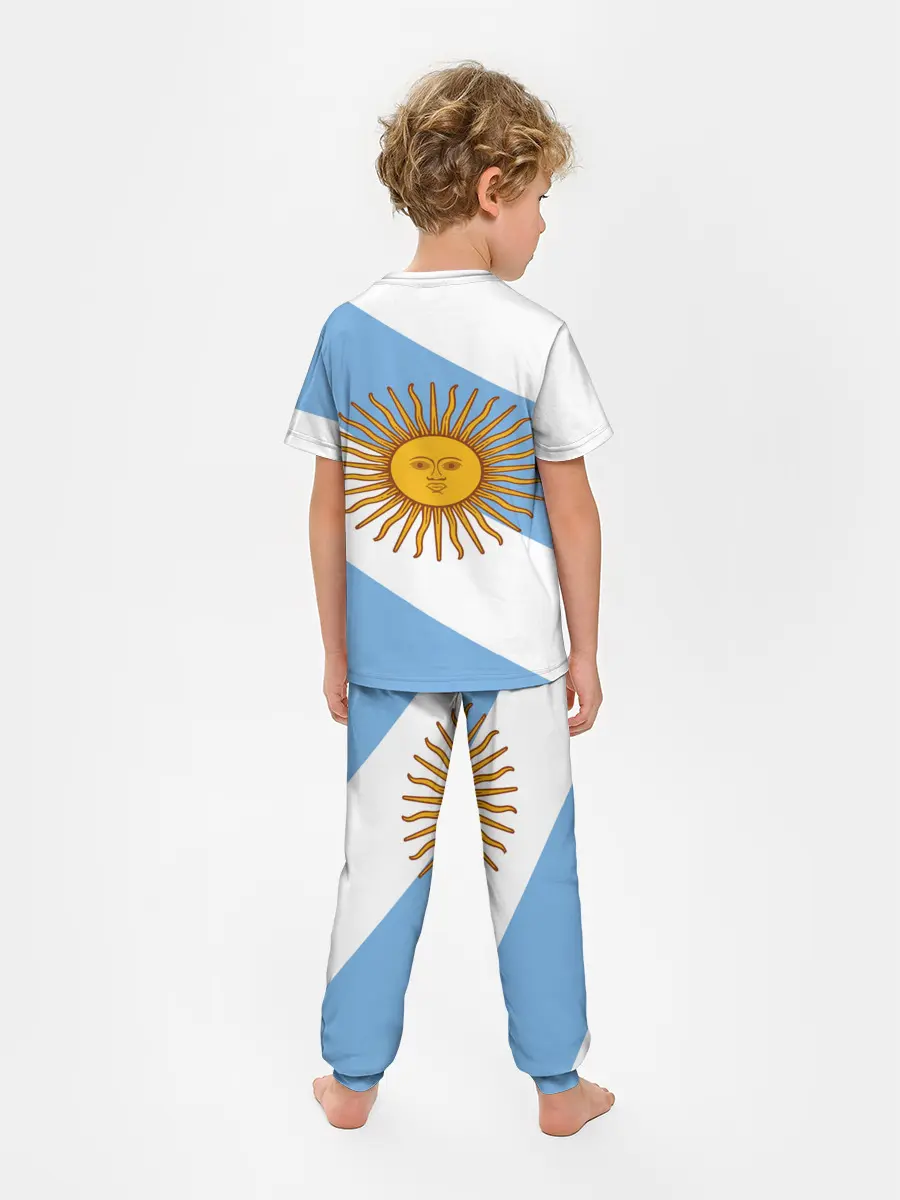 Детская пижама с брюками / Сборная Аргентины + спина