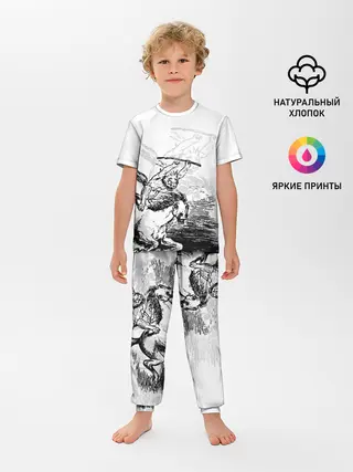 Детская пижама с брюками / A demon on a horse