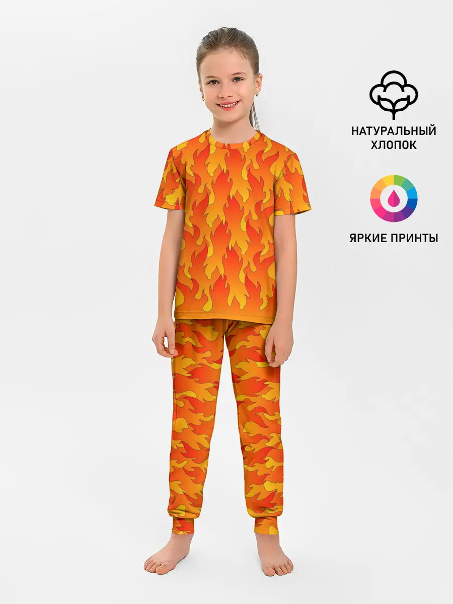 Детская пижама с брюками / ПЛАМЯ 2.0