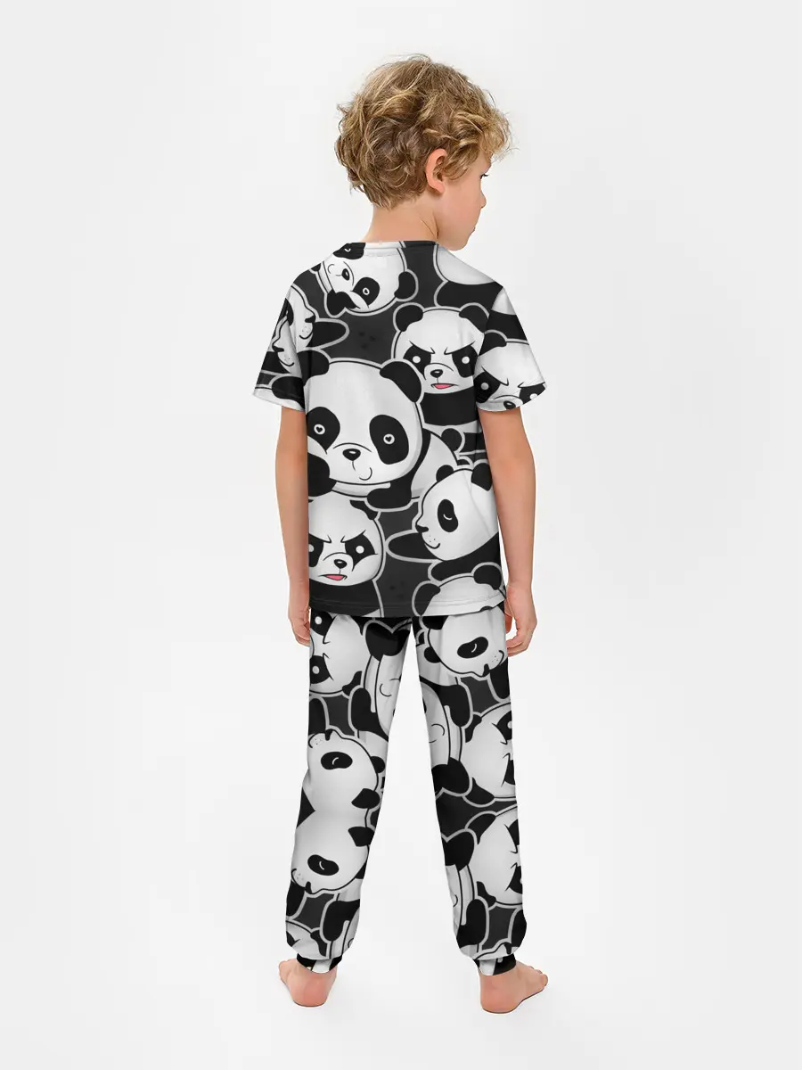 Детская пижама с брюками / Смешные панды