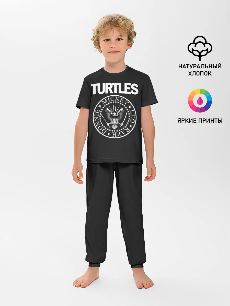 Детская пижама с брюками / Ramones x TMNT