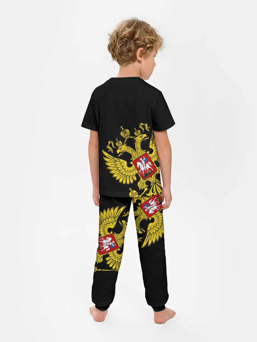 Детская пижама с брюками / Флаг и Герб России