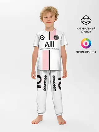 Детская пижама с брюками / Неймар ПСЖ гостевая форма 2021/2022