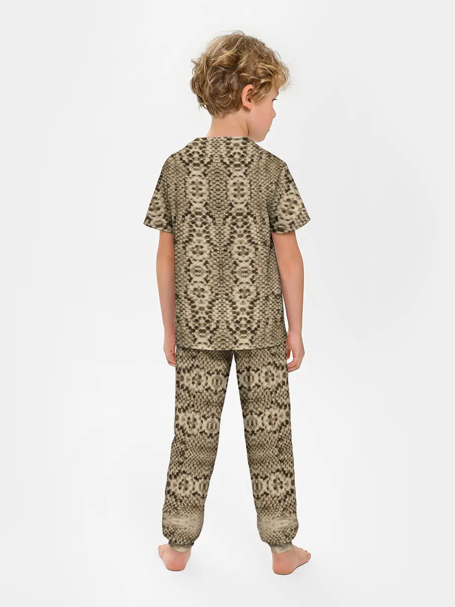 Детская пижама с брюками / Кожа питона
