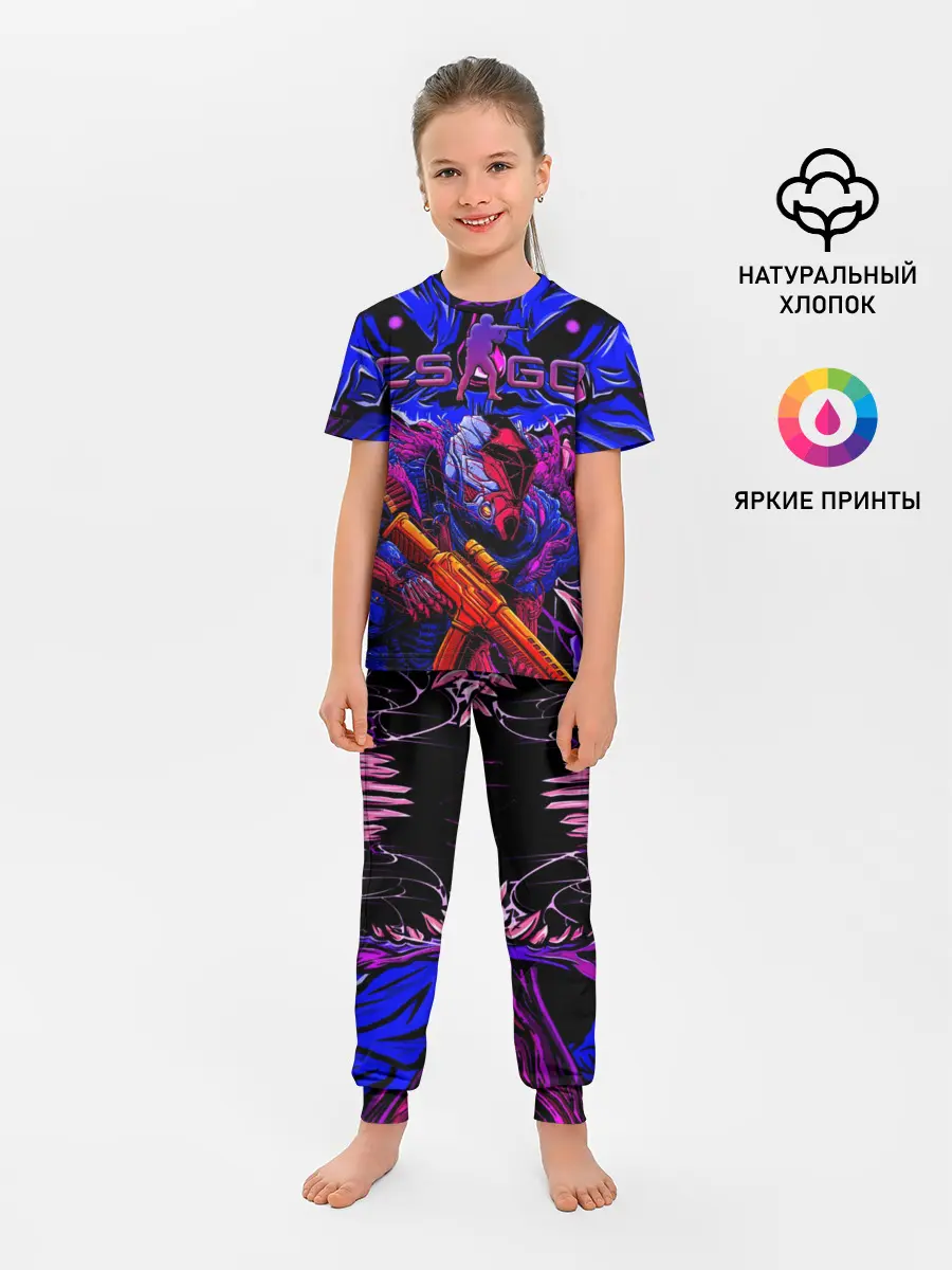 Детская пижама с брюками / CS GO hyper beast IMBAskin