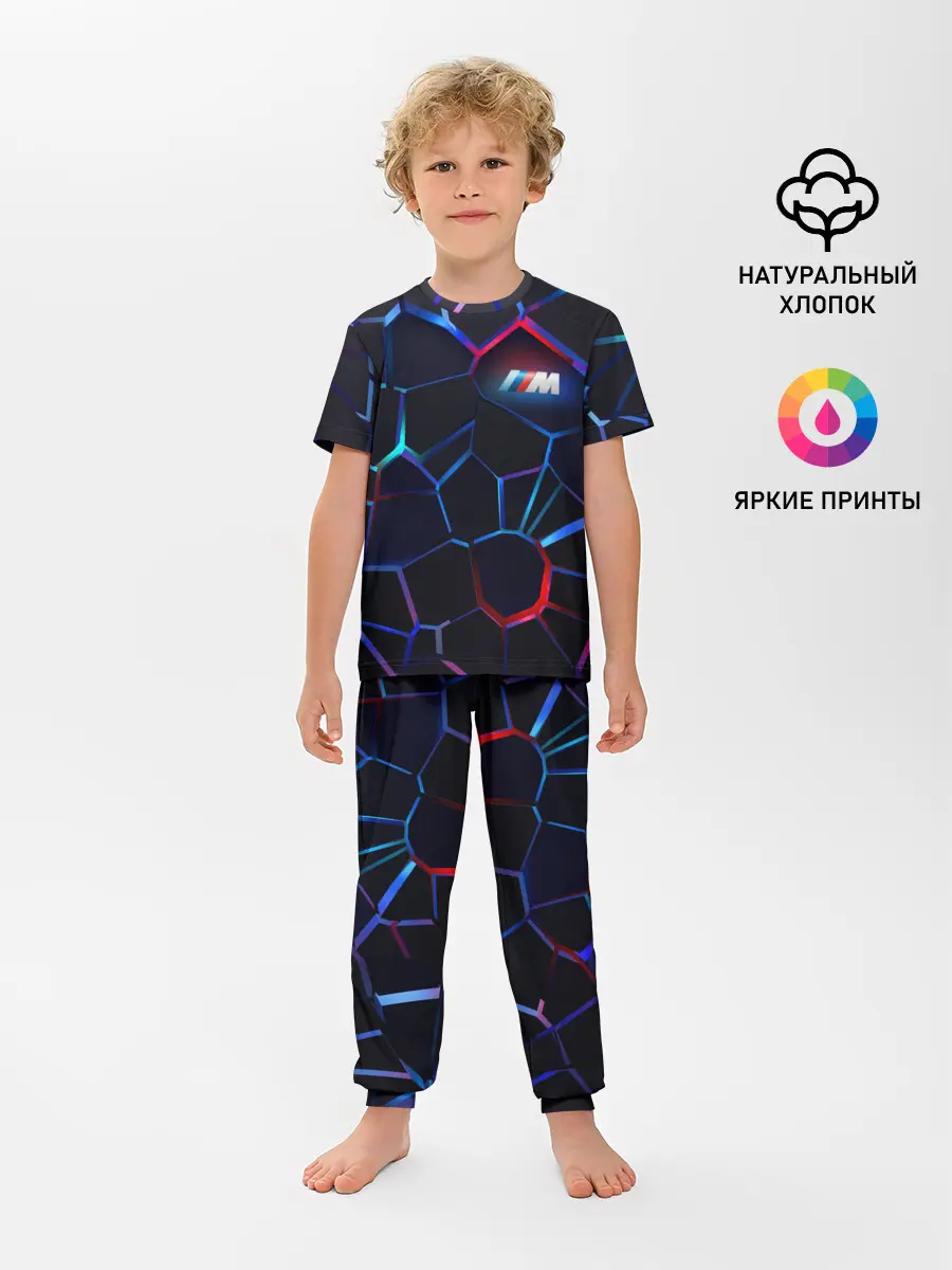 Детская пижама с брюками / BMW SPORT | 3D плиты