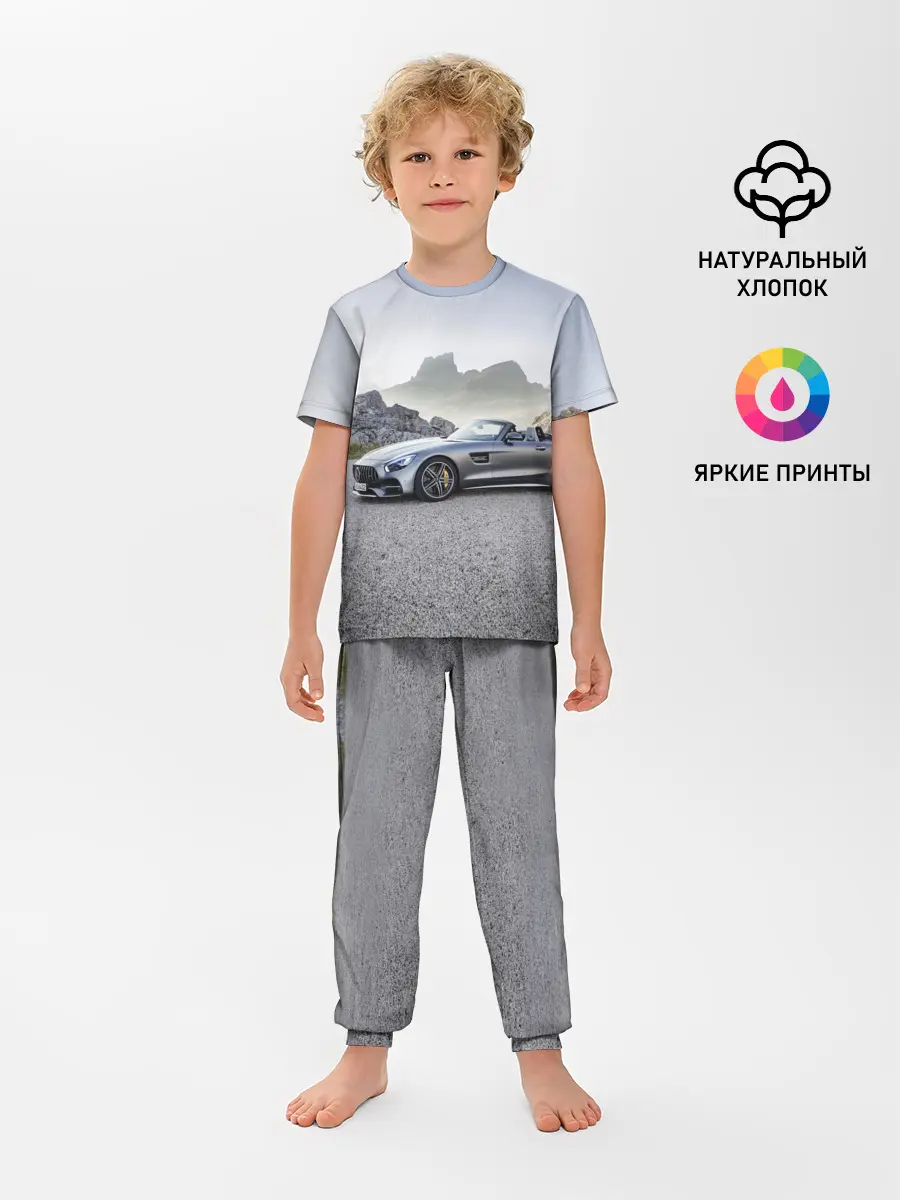 Детская пижама с брюками / Mercedes V8 Biturbo