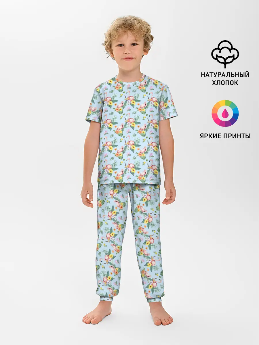 Детская пижама с брюками / ФЛАМИНГО