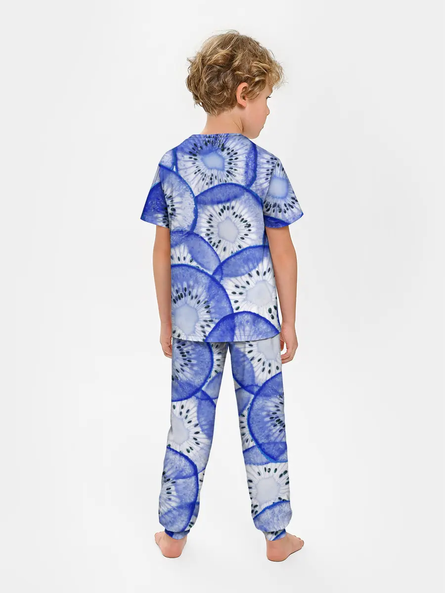 Детская пижама с брюками / Синий Киви