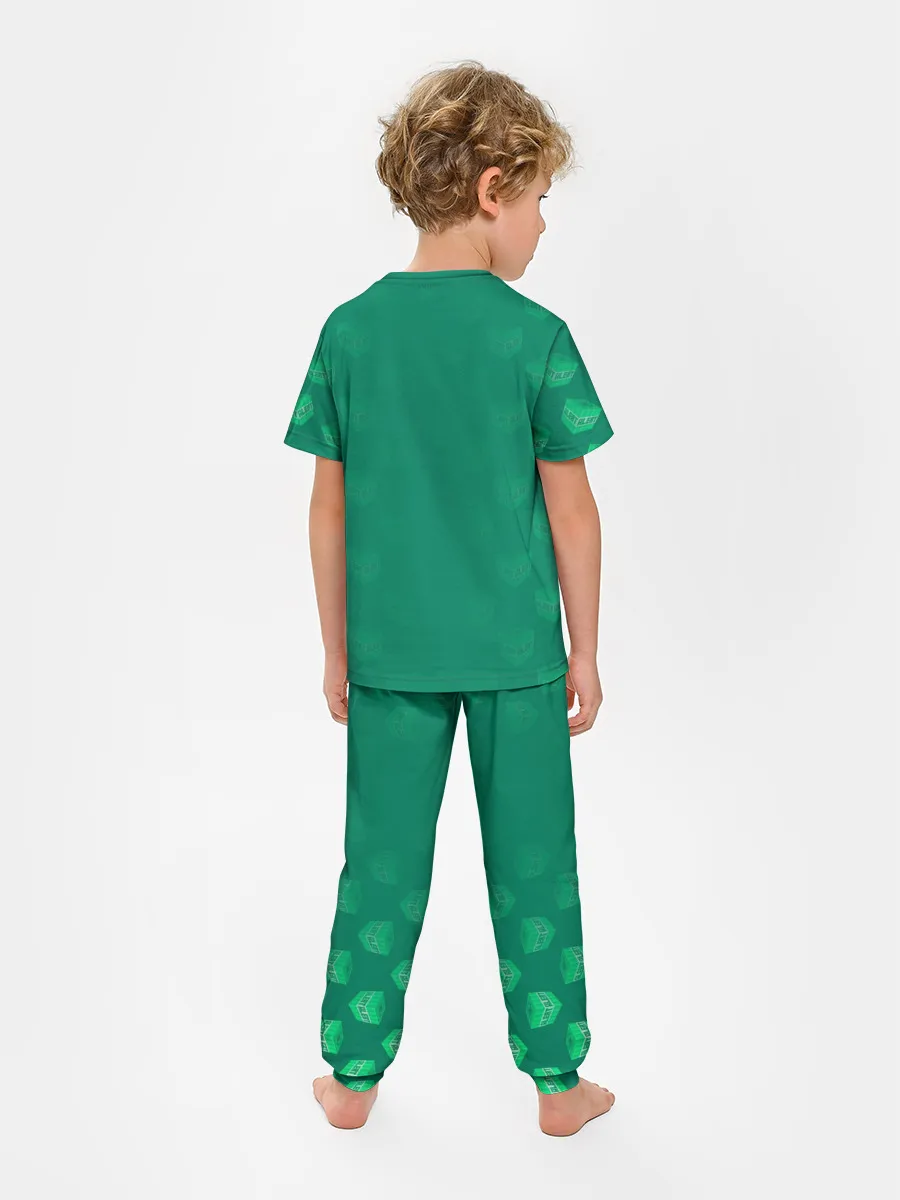 Детская пижама с брюками / Операция над Крипером | Майнкрафт