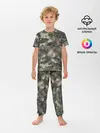 Детская пижама с брюками / Камуфляж с толстыми котами