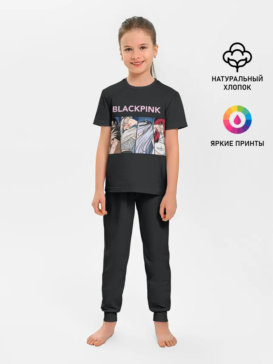 Детская пижама с брюками / Hide eyes | Blackpink