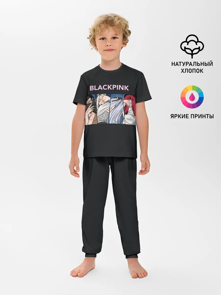 Детская пижама с брюками / Hide eyes | Blackpink