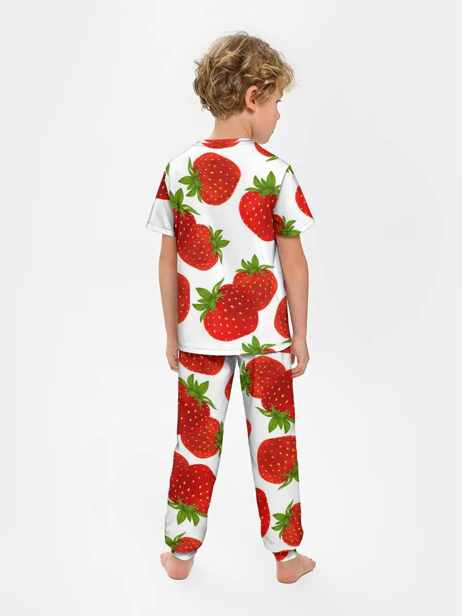 Детская пижама с брюками / Клубника