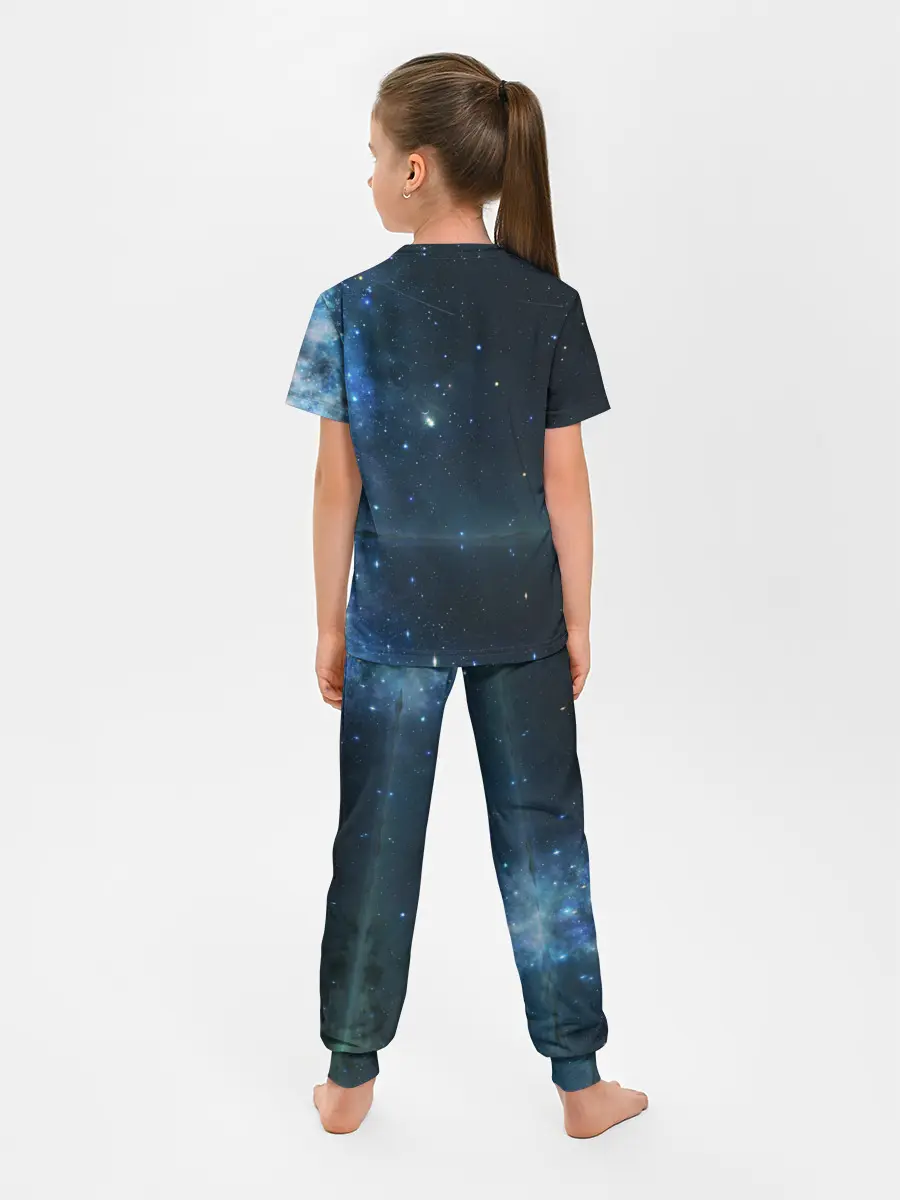 Детская пижама с брюками / Космос