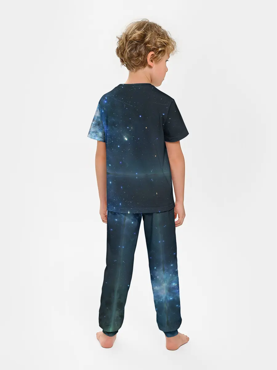 Детская пижама с брюками / Космос