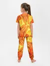 Детская пижама с брюками / Желто-оранжевая абстракция