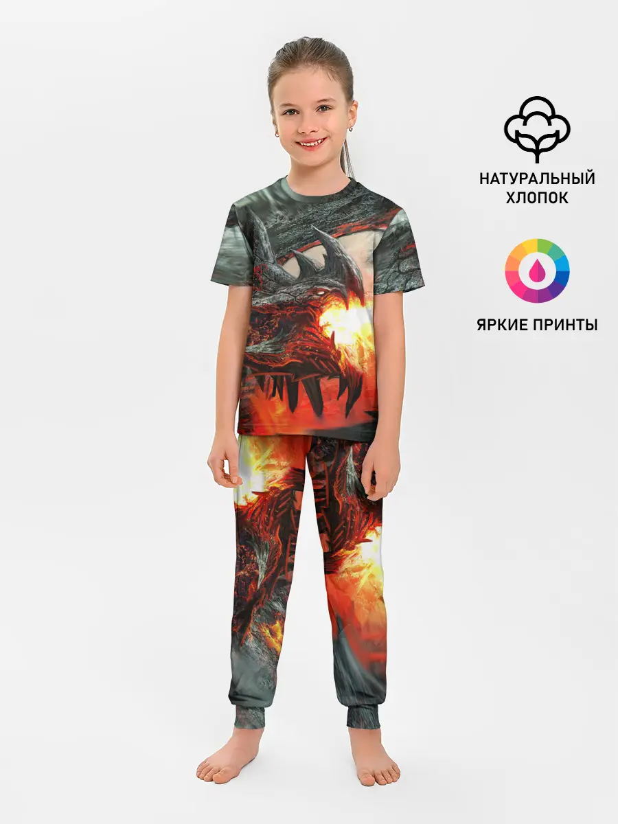 Детская пижама с брюками / Дракон | Dragon