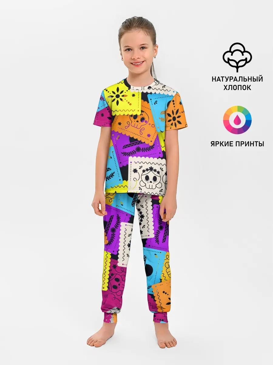 Детская пижама с брюками / Color pattern