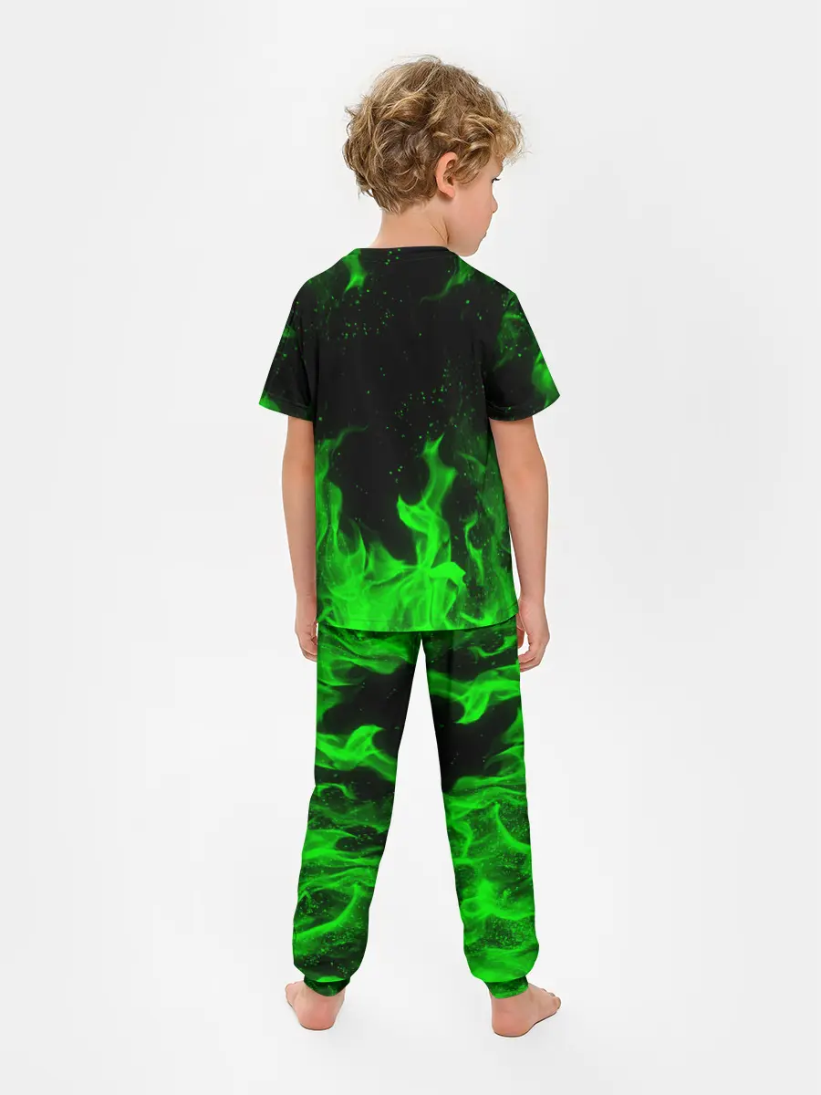 Детская пижама с брюками / ЗЕЛЁНЫЙ ОГОНЬ | GREEN FIRE