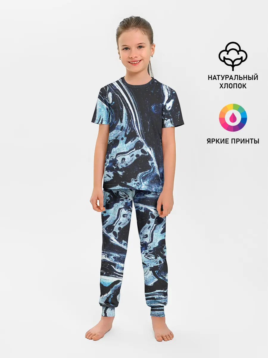 Детская пижама с брюками / Текстура