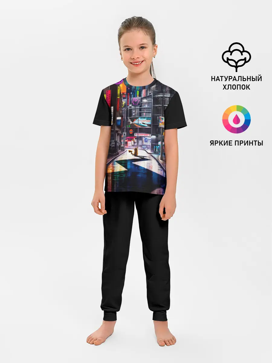 Детская пижама с брюками / Покемон. Детектив Пикачу