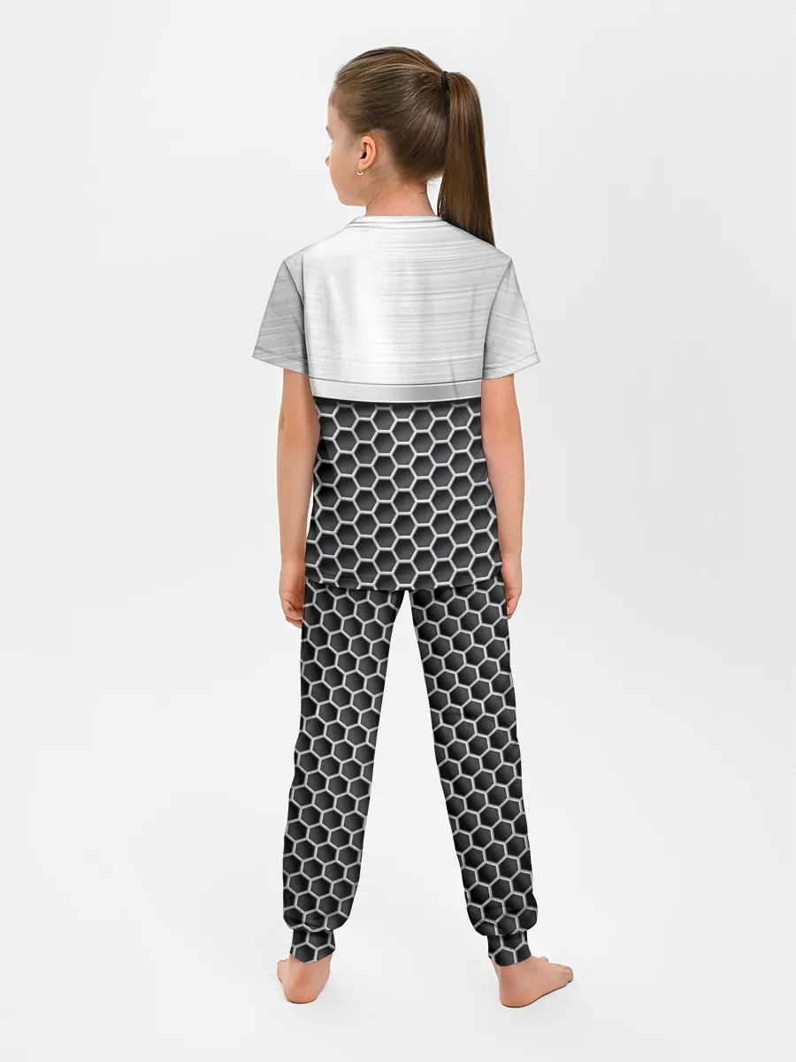 Детская пижама с брюками / HONDA | Стальная решетка