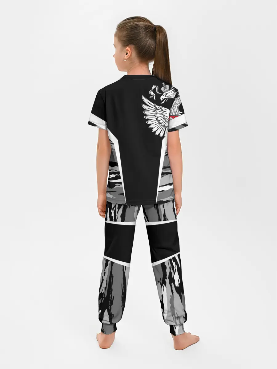 Детская пижама с брюками / Камуфляж Россия