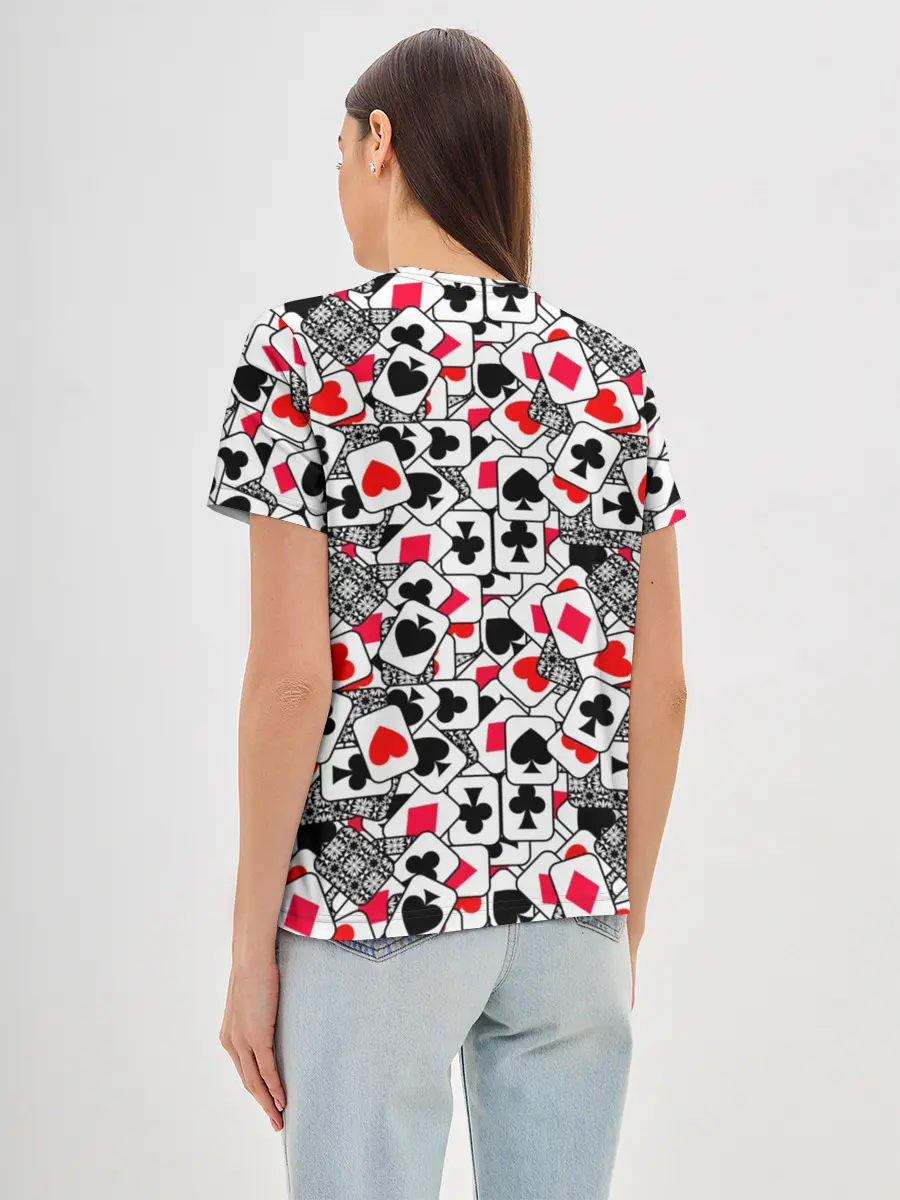 Женская базовая футболка / Игральные карты