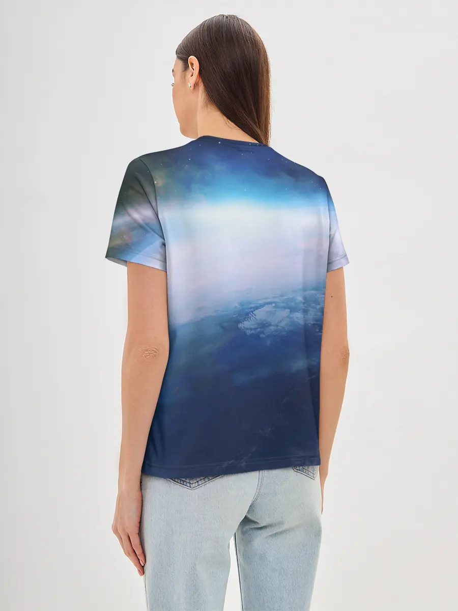 Женская базовая футболка / Планета Земля