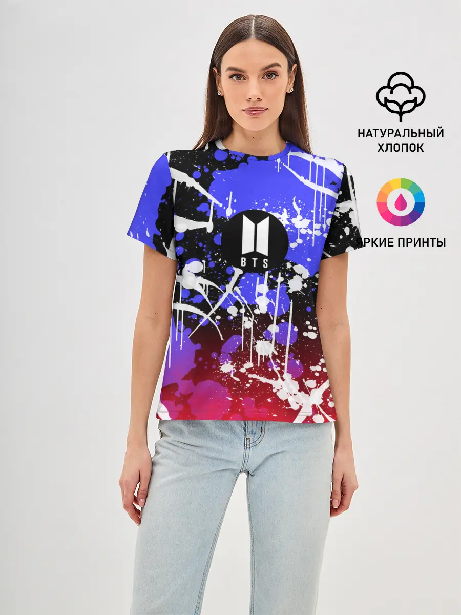 Женская базовая футболка / BTS