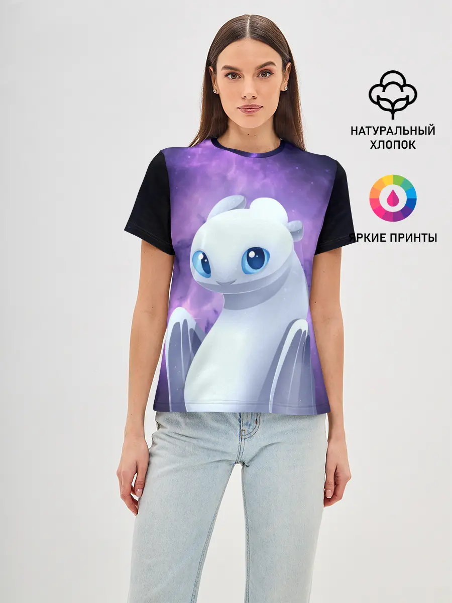 Женская базовая футболка / дневная фурия