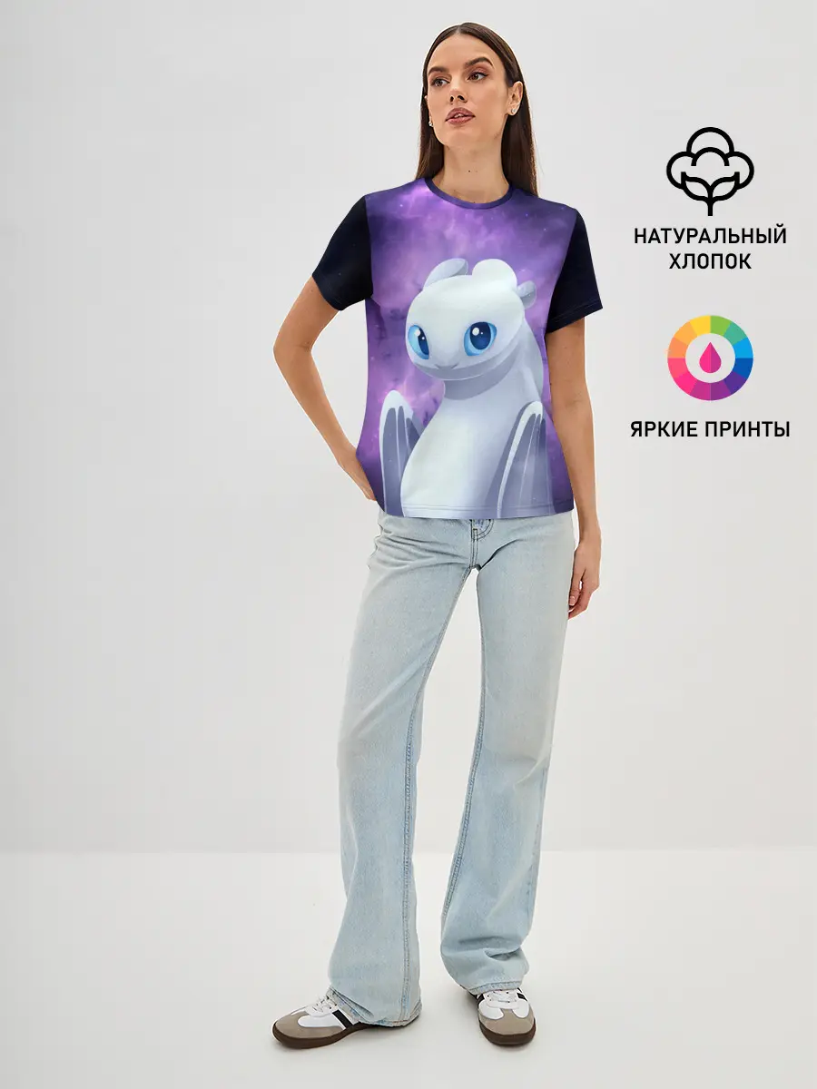 Женская базовая футболка / дневная фурия