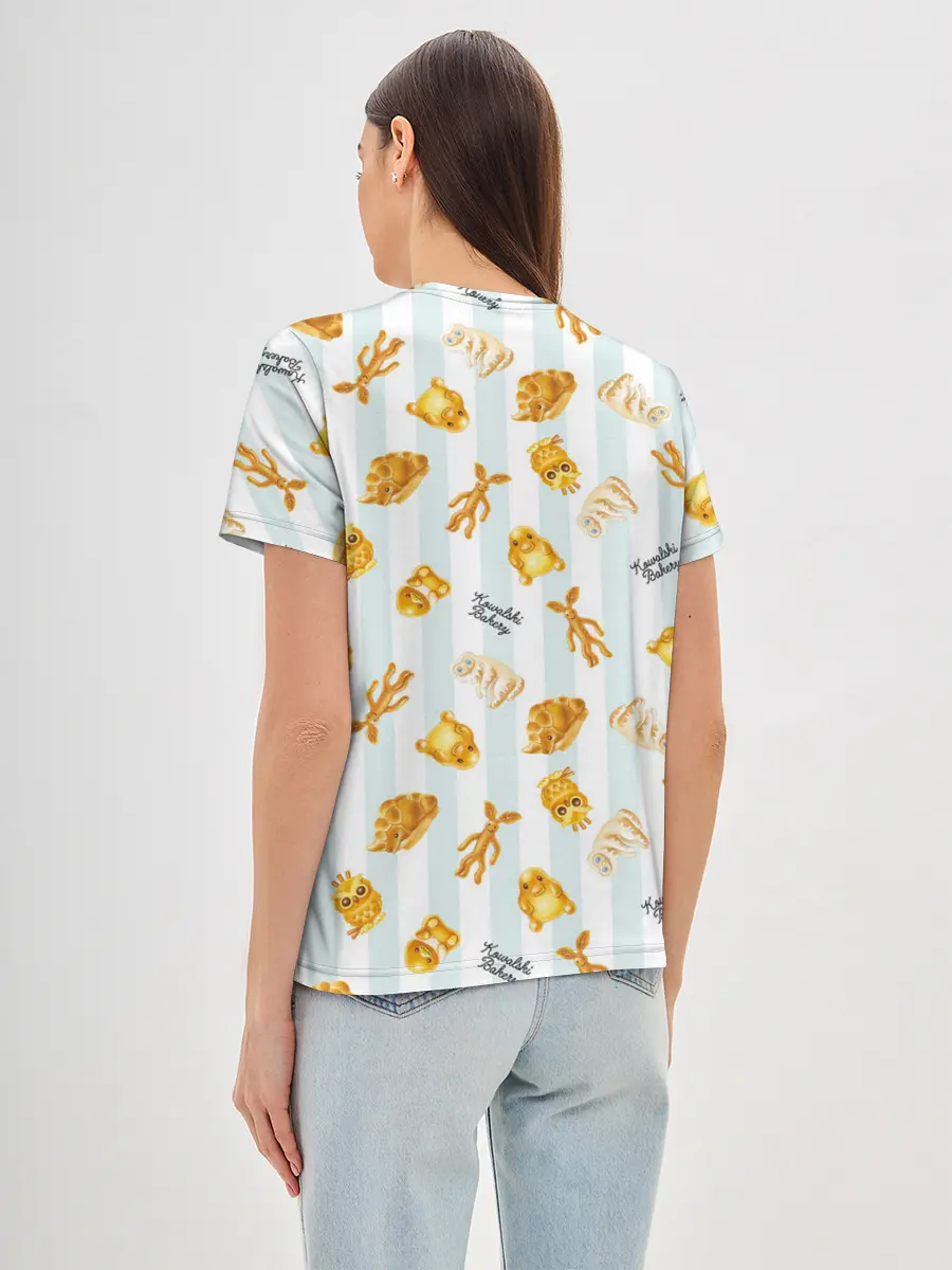 Женская базовая футболка / Baked Goods Pattern