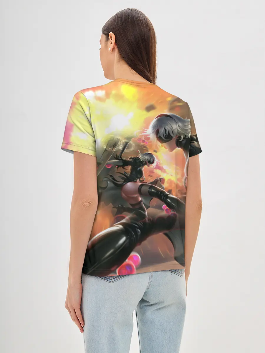 Женская базовая футболка / 2B | Nier Automata