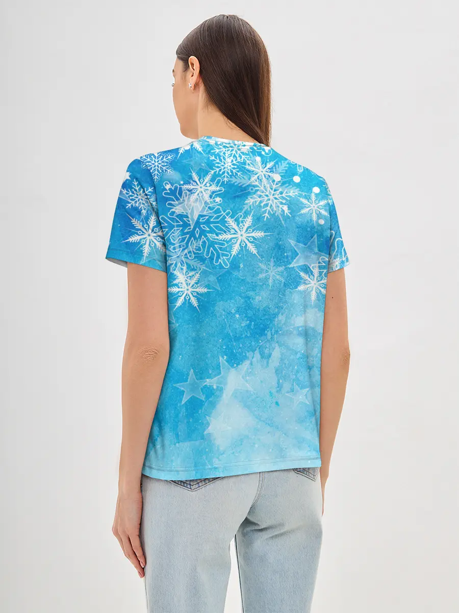 Женская базовая футболка / Новогодний Sherlock