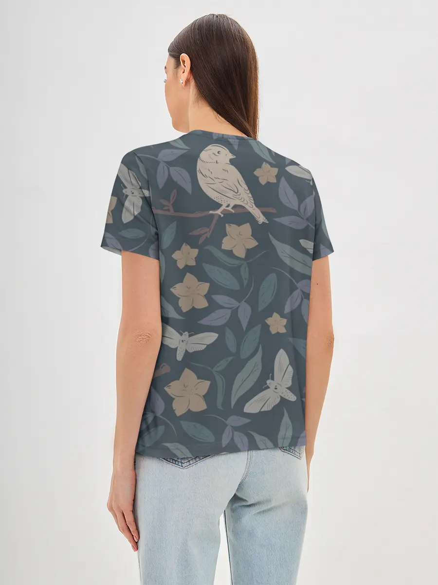 Женская базовая футболка / Летняя полночь