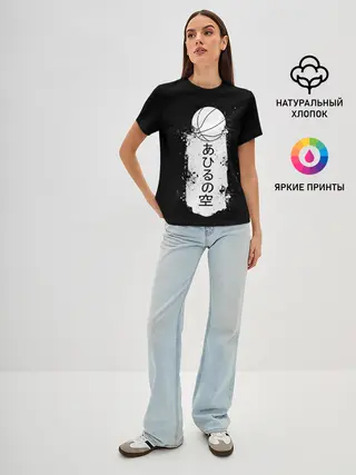 Женская базовая футболка / Ahiru no Sora ball