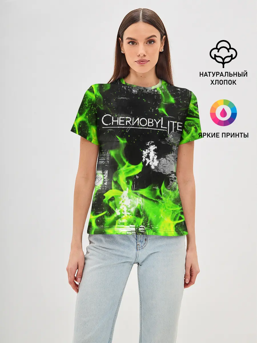 Женская базовая футболка / Chernobylite