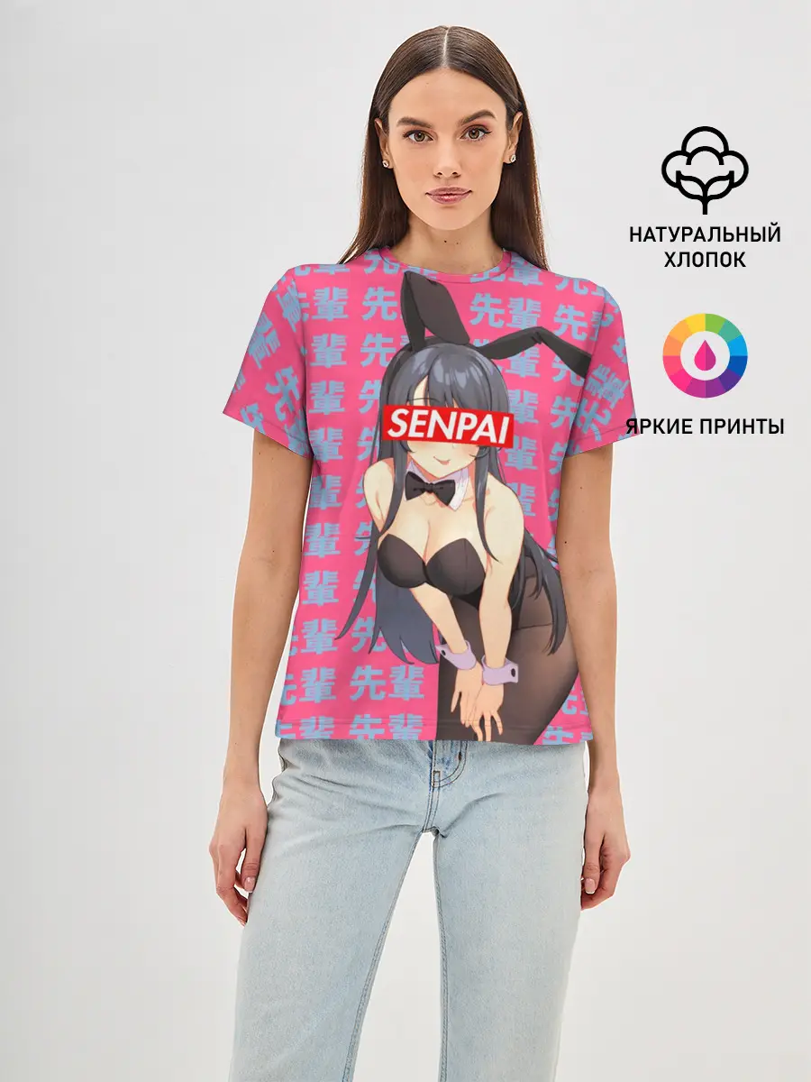 Женская базовая футболка / Anime