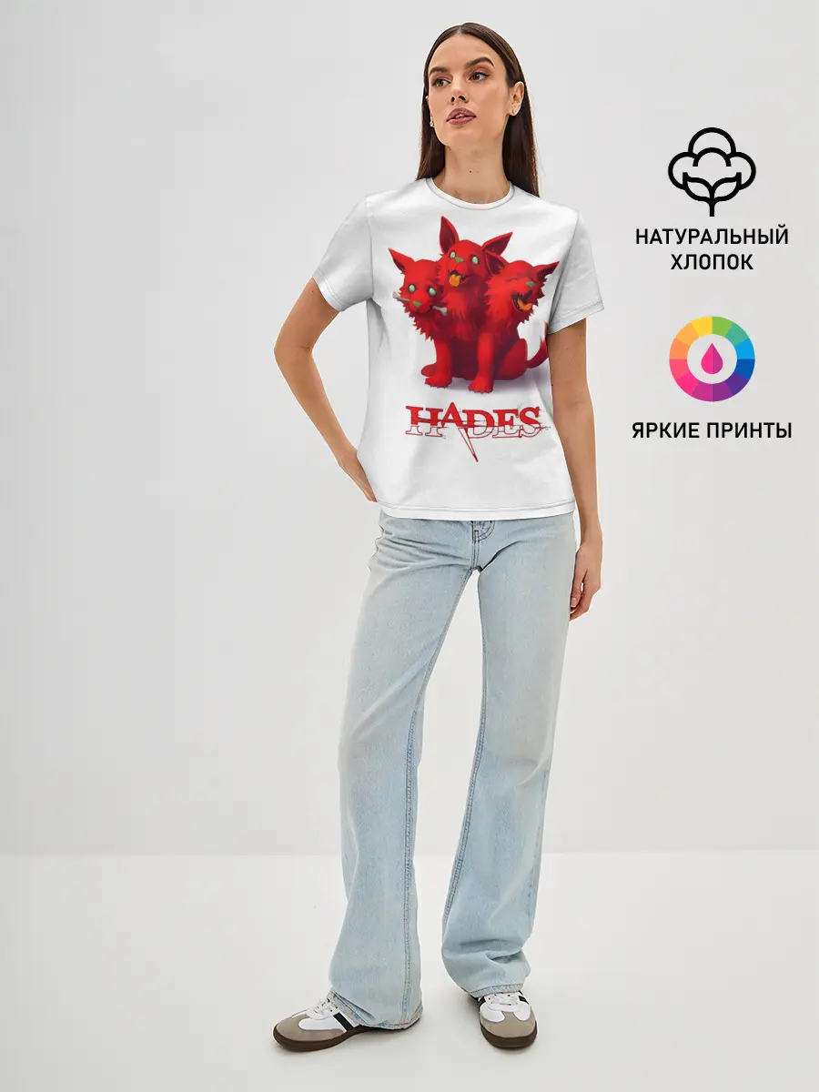 Женская базовая футболка / Hades wolf