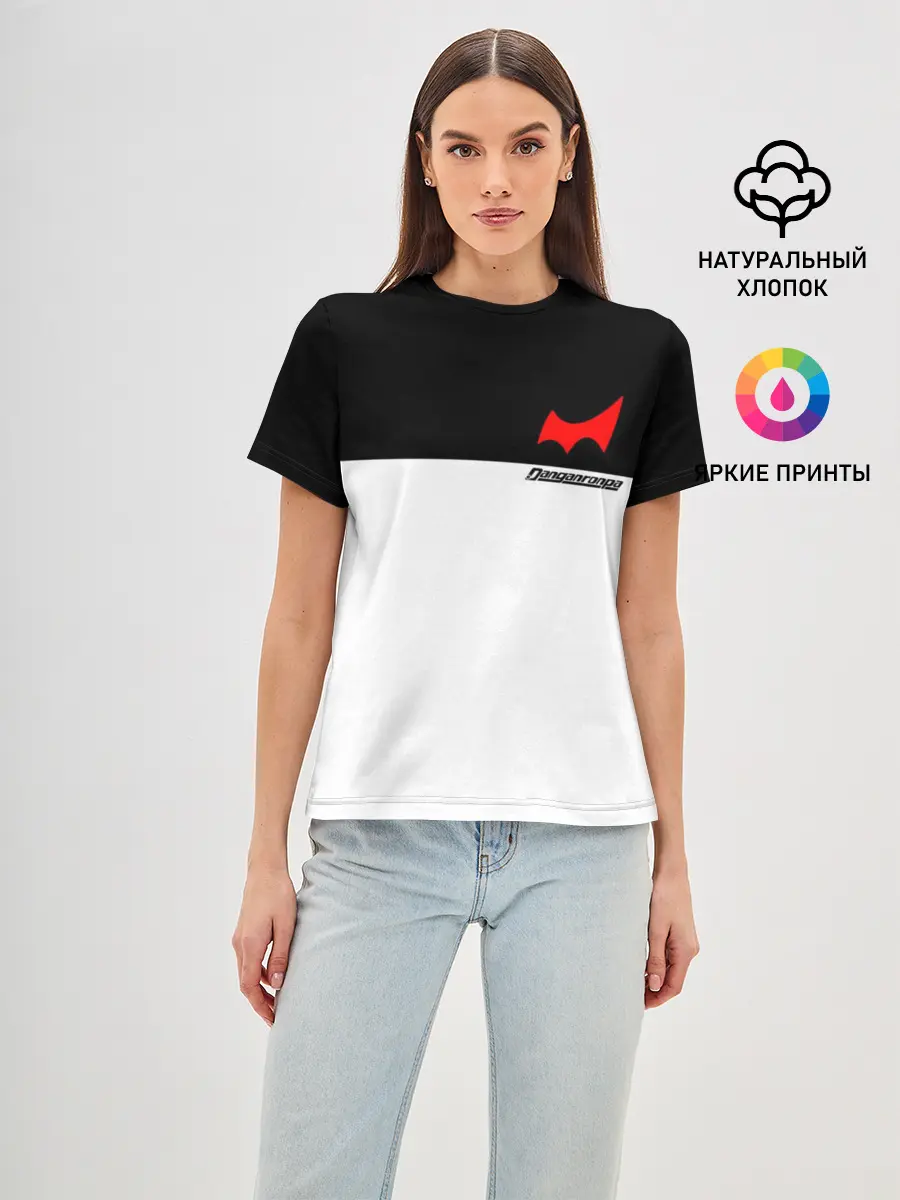 Женская базовая футболка / MONOKUMA SCHOOL ФОРМА