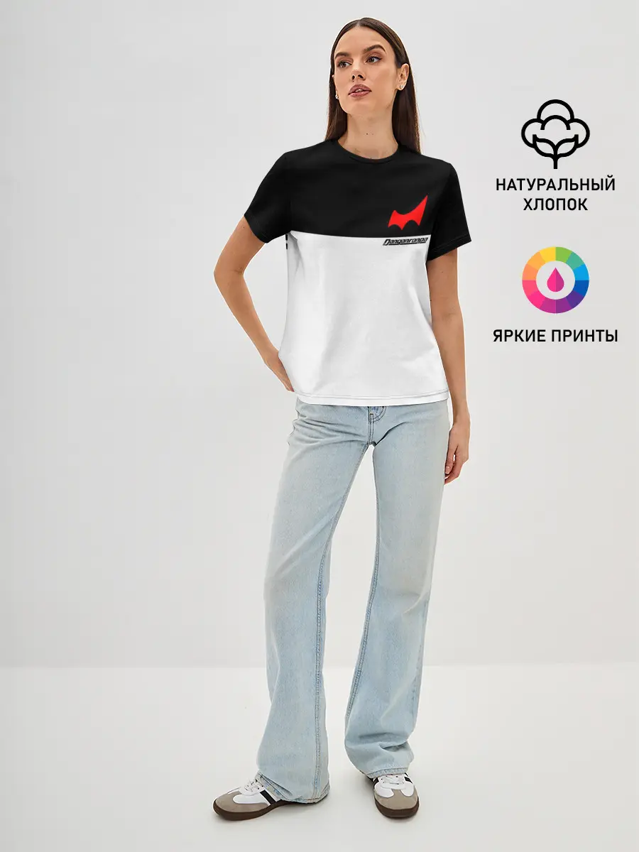 Женская базовая футболка / MONOKUMA SCHOOL ФОРМА